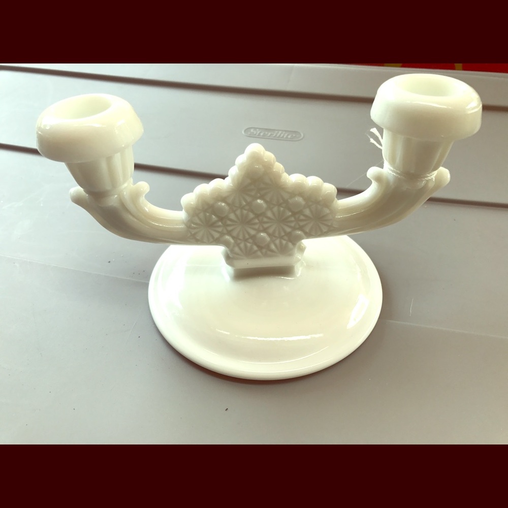 Vintage Candle holder white